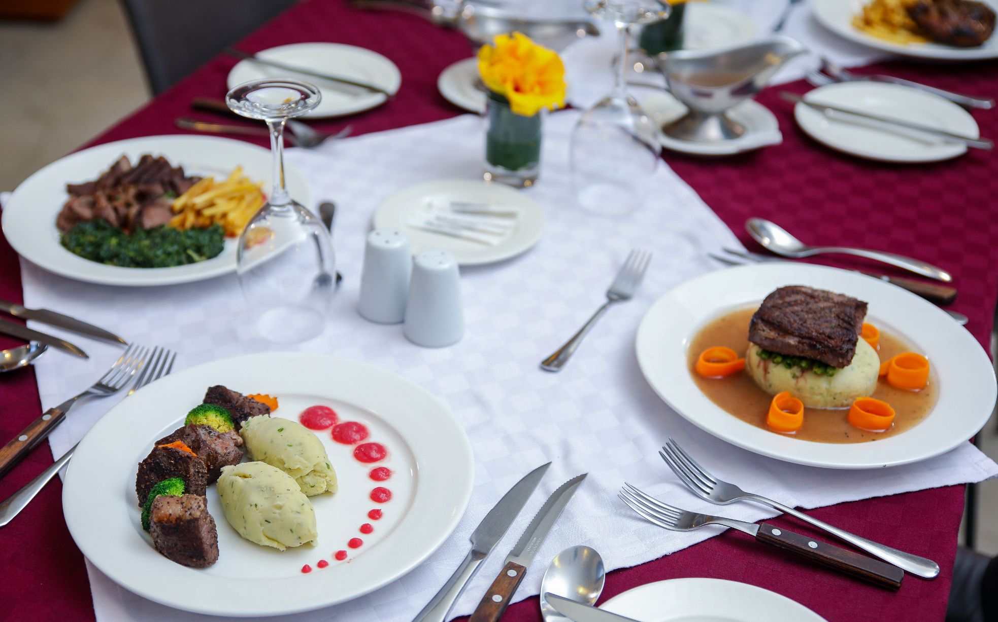 Plated gourmet dish from Hidden Hills