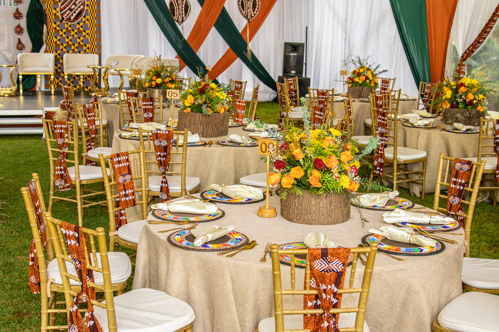 Hidden Hills catering service spread